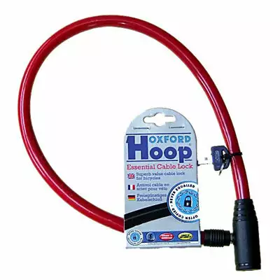 Antivol Cable 60 Cm Pour Vélo Hoop - Oxford 2 Antivol Cable 60 Cm Pour Vélo Hoop - Oxford