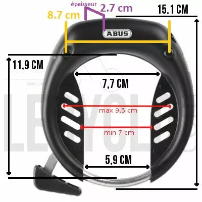 Antivol De Cadre à Clés Tectic 496 De Vélo ABUS 7 Antivol De Cadre à Clés Tectic 496 De Vélo ABUS – Image 5