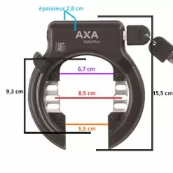 Antivol De Cadre + Câble Axa Solid Plus XL -Promos REMORQUES VÉLO Magasin antivol de cadre cable axa solid plus xl full 6