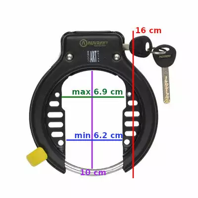 Antivol De Cadre Fer à Cheval Certifié ART Mega Lock Auvray 5 Antivol De Cadre Fer à Cheval Certifié ART Mega Lock Auvray – Image 3
