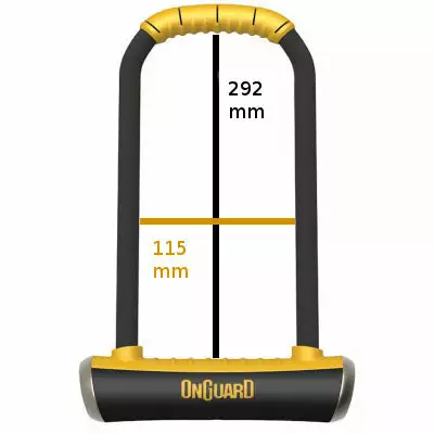 Antivol De Vélo U Longue Anse Pitbull LS Onguard 7 Antivol De Vélo U Longue Anse Pitbull LS Onguard – Image 5