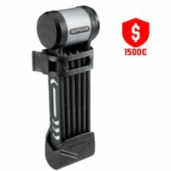 Antivol Vélo Pliant Kryptonite + Support De Cadre Kryptolock 685