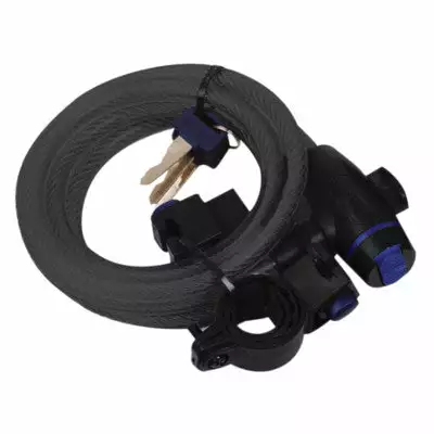 Antivol Vélo Spirale Fixation Sur Cadre 180 Cm X 12 Mm - Oxford 3 Antivol Vélo Spirale Fixation Sur Cadre 180 Cm X 12 Mm - Oxford