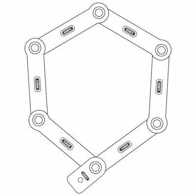 Antivol Vélo U Pliant Bordo Granit X-Plus 6500 110 Cm - Abus 5 Antivol Vélo U Pliant Bordo Granit X-Plus 6500 110 Cm - Abus – Image 3