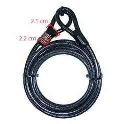 Câble Pour Vélo Antivol Long 5 Mètres POINT 7 Câble Pour Vélo Antivol Long 5 Mètres POINT -Promos REMORQUES VÉLO Magasin cable pour velo antivol long 5 metres point full 3