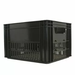 Promos REMORQUES VÉLO Magasin 10 Kerri Caisse PVC Noir Sur Porte Bagage Vélo - Large