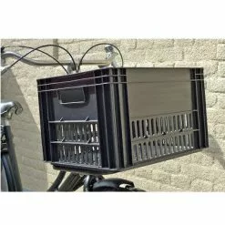 Promos REMORQUES VÉLO Magasin -Promos REMORQUES VÉLO Magasin caisse pvc noir sur porte bagage velo large full 2