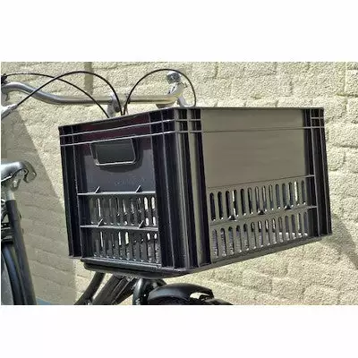 Kerri Caisse PVC Noir Sur Porte Bagage Vélo - Large 4 Kerri Caisse PVC Noir Sur Porte Bagage Vélo - Large – Image 2