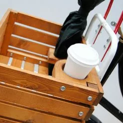 Caisse Vélo En Bois Sur Porte Bagages Avant Two-O -Promos REMORQUES VÉLO Magasin caisse velo en bois sur porte bagages avant two o full 3