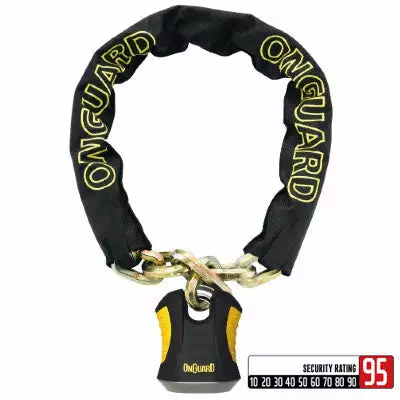 Chaine Antivol De Vélo Beast 110 Cm- Onguard 3 Chaine Antivol De Vélo Beast 110 Cm- Onguard