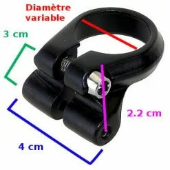Brandless Collier Tige De Selle Avec œillets Pour Fixer Un Porte Bagage -Promos REMORQUES VÉLO Magasin collier tige de selle avec illets pour fixer un porte bagage full 4