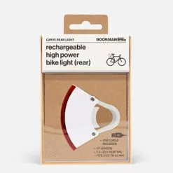 Eclairage Vélo Led Rechargeable Arrière 37 Lumens Curve Bookman 17 Eclairage Vélo Led Rechargeable Arrière 37 Lumens Curve Bookman -Promos REMORQUES VÉLO Magasin eclairage velo led rechargeable arriere curve bookman blanc full