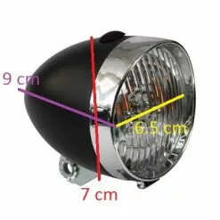 QT Cycle Feu Avant Vélo Vintage Sur Fourche 3 LEDs 11 QT Cycle Feu Avant Vélo Vintage Sur Fourche 3 LEDs -Promos REMORQUES VÉLO Magasin feu avant velo vintage sur fourche 3 leds full 4