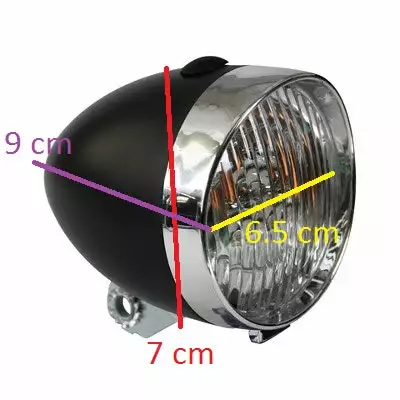 QT Cycle Feu Avant Vélo Vintage Sur Fourche 3 LEDs 6 QT Cycle Feu Avant Vélo Vintage Sur Fourche 3 LEDs – Image 4