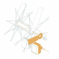 Feux Vélo Sur Moyeu AMS Light + Reelight Avec Condensateur -Promos REMORQUES VÉLO Magasin feux velo sur moyeu ams light reelight avec condensateur full 5