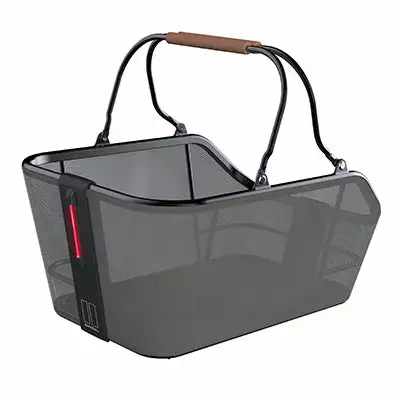 Panier 21L Vert Avec LED Sur Porte-bagages MIK Cento Tech Basil 4 Panier 21L Vert Avec LED Sur Porte-bagages MIK Cento Tech Basil – Image 2