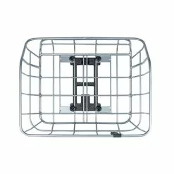 Panier Arrière Chrome Sur Porte-bagages MIK Portland Basil -Promos REMORQUES VÉLO Magasin panier arriere chrome sur porte bagages mik portland basil full 3