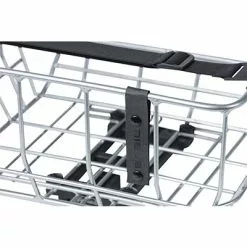 Panier Arrière Chrome Sur Porte-bagages MIK Portland Basil -Promos REMORQUES VÉLO Magasin panier arriere chrome sur porte bagages mik portland basil full 4