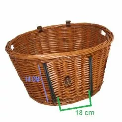 Panier Avant En Osier Pour Chien Sur Guidon - Trixie -Promos REMORQUES VÉLO Magasin panier avant en osier pour chien sur guidon trixie full 4