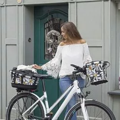 Panier Sur Guidon BikeBasket Fleurs Reisenthel & Klickfix -Promos REMORQUES VÉLO Magasin panier sur guidon bikebasket fleurs reisenthel klickfix full 5