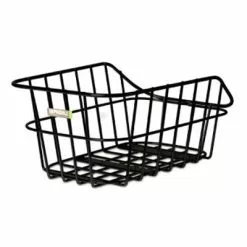 Panier Vélo Arrière Aluminium Fixe Cento Noir Mat Basil