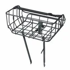 Panier Vélo Avant Noir Mat En Aluminium 25L Portland Basil