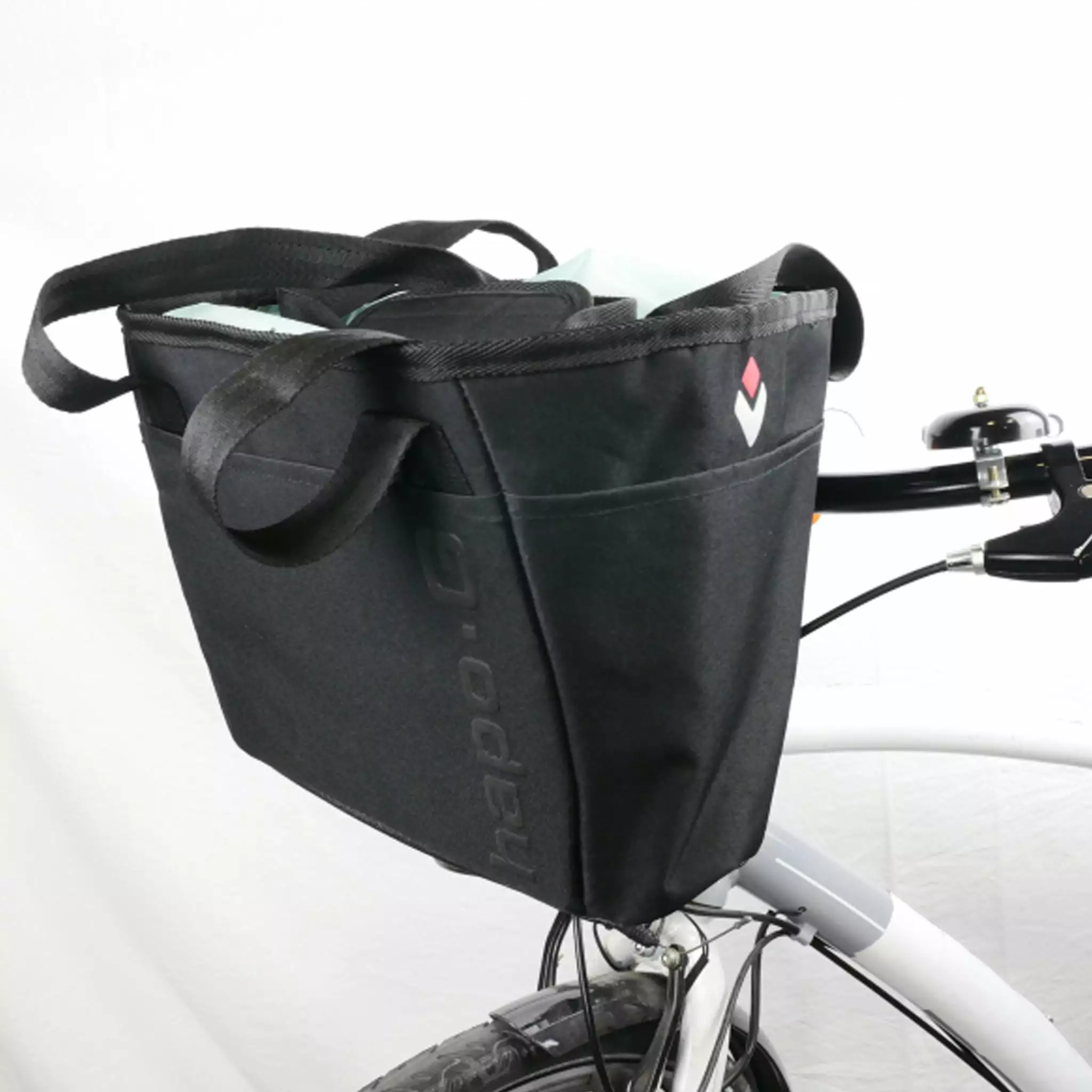 Panier Vélo Avant Souple Shopper DMTS E-bike Hapo-G 4 Panier Vélo Avant Souple Shopper DMTS E-bike Hapo-G – Image 2