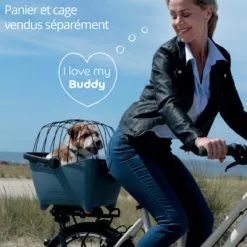 Panier Vélo Pour Chien Bleu Tendance Basil Buddy -Promos REMORQUES VÉLO Magasin panier velo pour chien bleu tendance basil buddy full 3