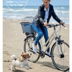 Panier Vélo Pour Chien Bleu Tendance Basil Buddy -Promos REMORQUES VÉLO Magasin panier velo pour chien bleu tendance basil buddy full 4