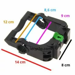 HAPO-G Panier XXL Avec Fixation Guidon MTS3 Compatible Vélo électrique -Promos REMORQUES VÉLO Magasin panier xxl avec fixation guidon mts3 compatible velo electrique full 5