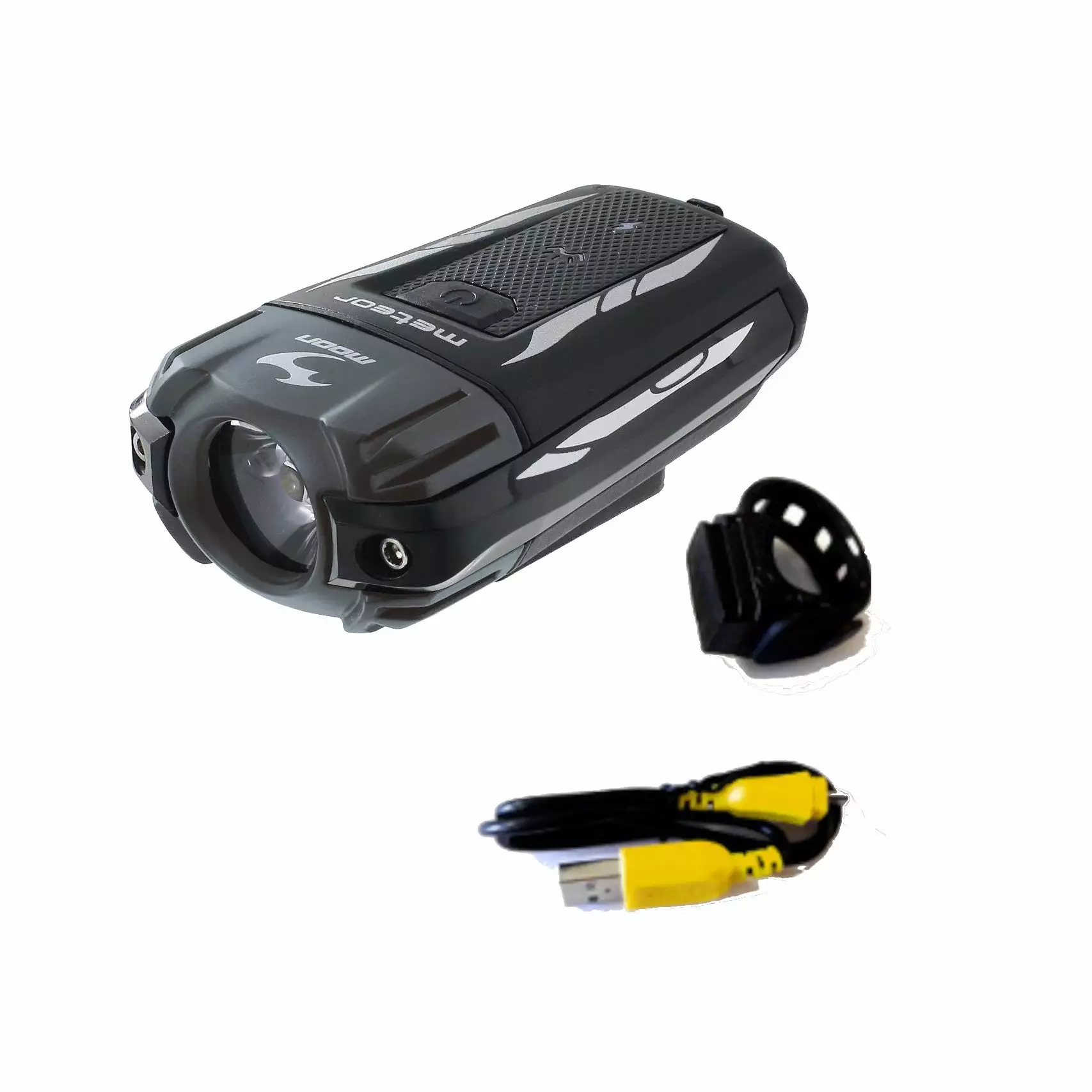 Phare De Vélo Avant USB 400 Lumens Meteor Moon 4 Phare De Vélo Avant USB 400 Lumens Meteor Moon – Image 2