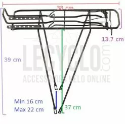 Monz Porte Bagage Arrière Noir 11 Monz Porte Bagage Arrière Noir -Promos REMORQUES VÉLO Magasin porte bagage arriere noir full 5