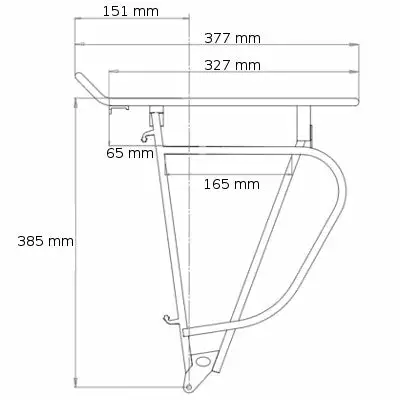 Porte Bagage Arrière Pour Vélo Avec Fixation Racktime Tourit 4 Porte Bagage Arrière Pour Vélo Avec Fixation Racktime Tourit – Image 2