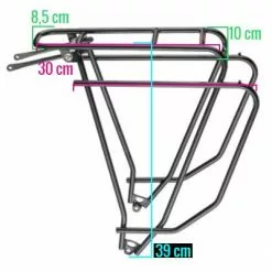 Porte Bagage De Vélo TUBUS Logo Evo Noir -Promos REMORQUES VÉLO Magasin porte bagage de velo tubus logo evo noir full 4