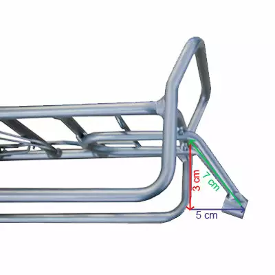 Ostand Porte Bagage Vélo Avant Argent 4 Ostand Porte Bagage Vélo Avant Argent – Image 2