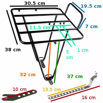Porte-bagages Avant Noir Pour Vélo Frontière - BLB 8 Porte-bagages Avant Noir Pour Vélo Frontière - BLB – Image 6