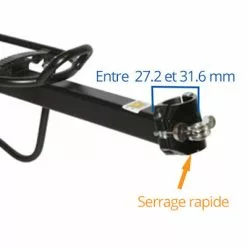Brandless Porte Bagages Sur Tige De Selle Avec Garde Boue Intégré -Promos REMORQUES VÉLO Magasin porte bagages sur tige de selle avec garde boue integre full 3