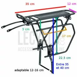ZEFAL Porte-bagages Vélo Frein à Disque 26-29 Pouces Raider R70 Zéfal -Promos REMORQUES VÉLO Magasin porte bagages velo frein a disque 26 29 pouces raider r70 zefal full 3