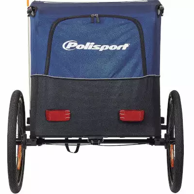 Remorque Vélo Enfant 2 Places Pliable Avec Suspension Polisport 5 Remorque Vélo Enfant 2 Places Pliable Avec Suspension Polisport – Image 3