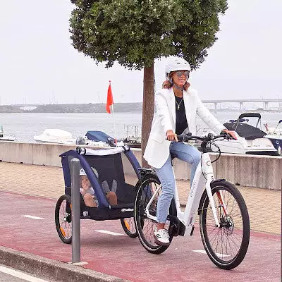 Remorque Vélo Enfant 2 Places Pliable Avec Suspension Polisport 8 Remorque Vélo Enfant 2 Places Pliable Avec Suspension Polisport – Image 6