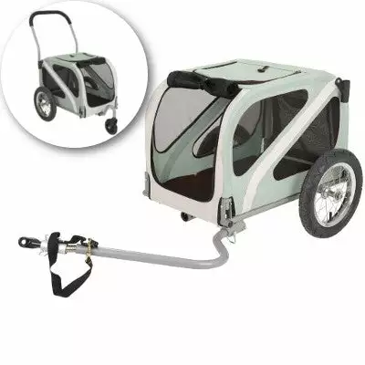 Blue Bird Remorque Vélo Pour Chien Avec Kit Piéton - Monz 3 Blue Bird Remorque Vélo Pour Chien Avec Kit Piéton - Monz