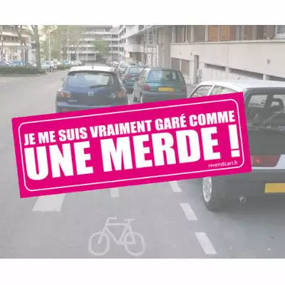 GCUM Sticker Garé Comme Une Merde 3 GCUM Sticker Garé Comme Une Merde