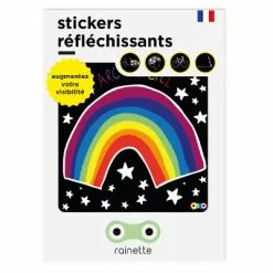 Sticker Réfléchissant Autocollant Vélo Rainette -Promos REMORQUES VÉLO Magasin sticker reflechissant autocollant velo rainette full 4