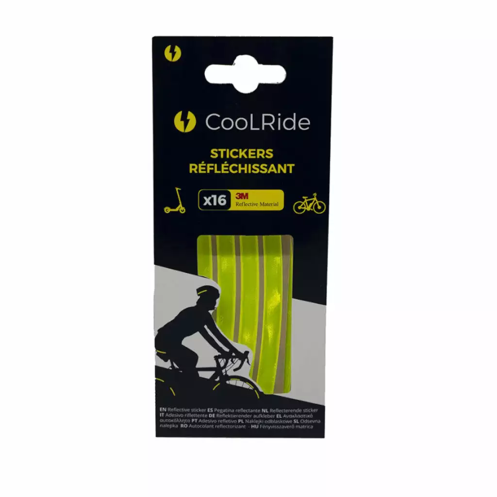 Stickers Réfléchissants Pour Vélo Et Accessoires CoolRide Lot De 16 4 Stickers Réfléchissants Pour Vélo Et Accessoires CoolRide Lot De 16 – Image 2