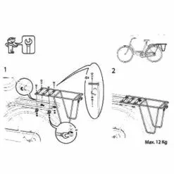 Support Supplémentaire Sur Porte-bagage Vélo - Steco -Promos REMORQUES VÉLO Magasin support supplementaire sur porte bagage velo steco full 6